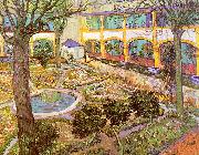 Vincent Van Gogh The Courtyard of the Hospital in Arles china oil painting reproduction